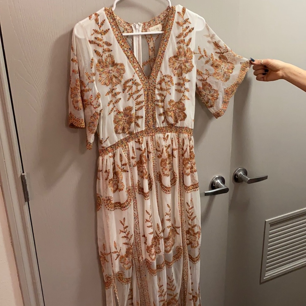 Altar’d state rainbow embroidered dress